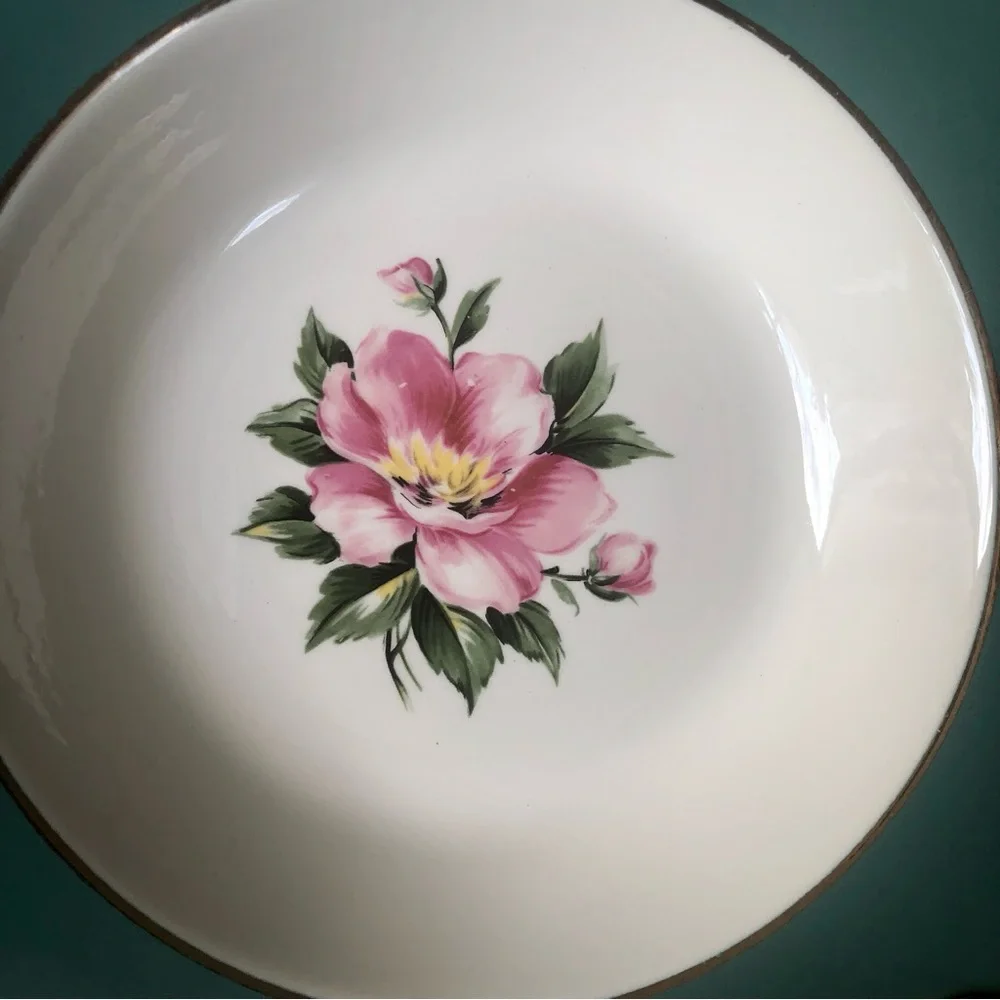 Set of Two Homer Laughlin Cavalier Eggshell 1950s Vintage Soup Bowls/Salad Bowls - Picture 8 of 8
